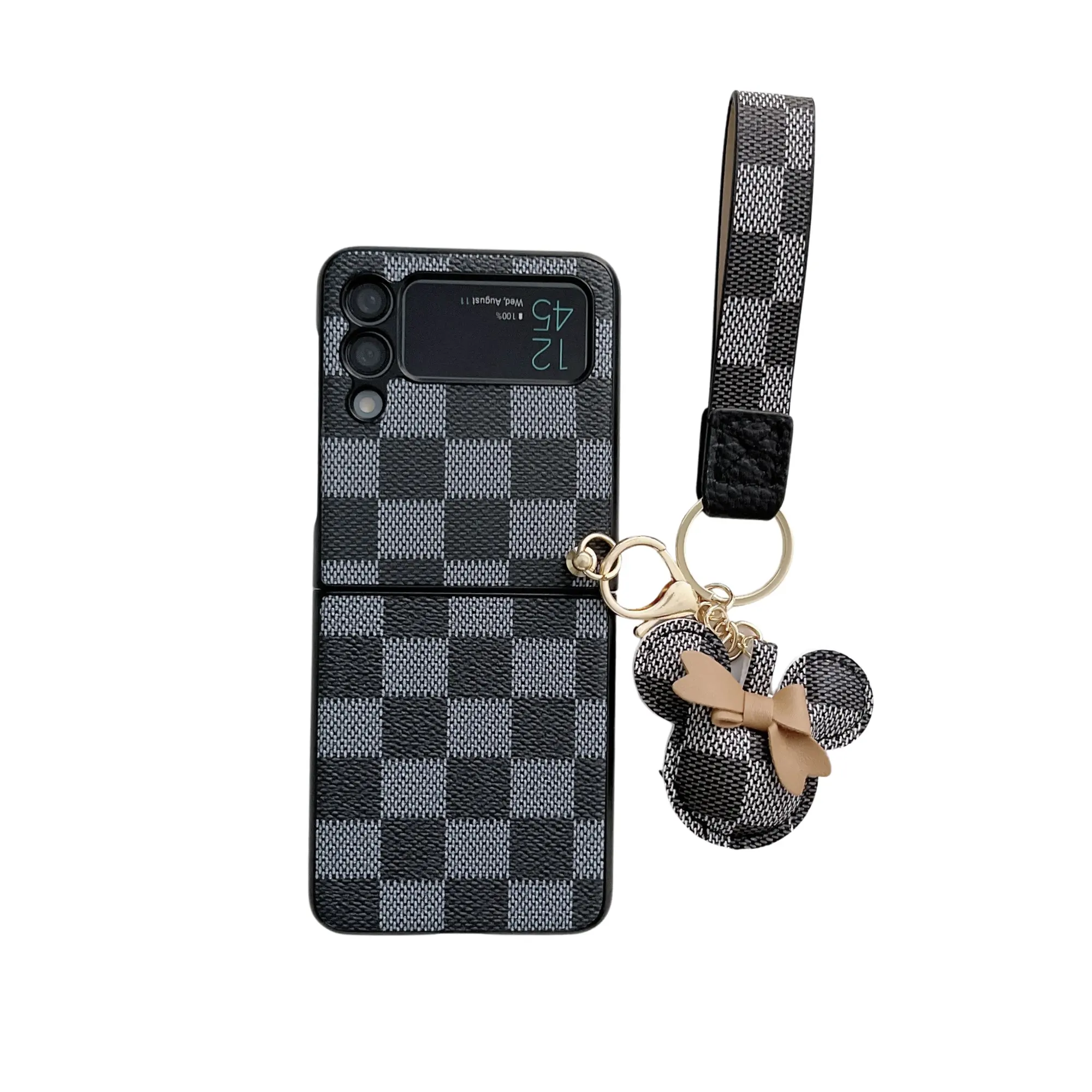 Luxus Leder faltbare Handy hüllen für Samsung Galaxy Z Flip Z Fold 3 4