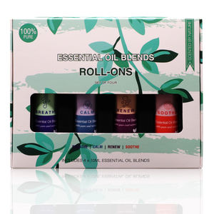 Etiqueta privada 100% puro orgânica natural 10ml garrafa óleo essencial misturas rolo no conjunto - Product Image 2