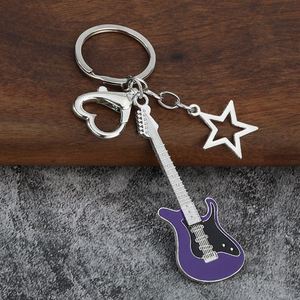 Llavero de Metal con Forma de Guitarra, de Moda, de Alta Calidad, Barato, Regalo Creativo, Estilo Y2K, Spice, para Button Wish, Colgante de Estrella - Product Image 6