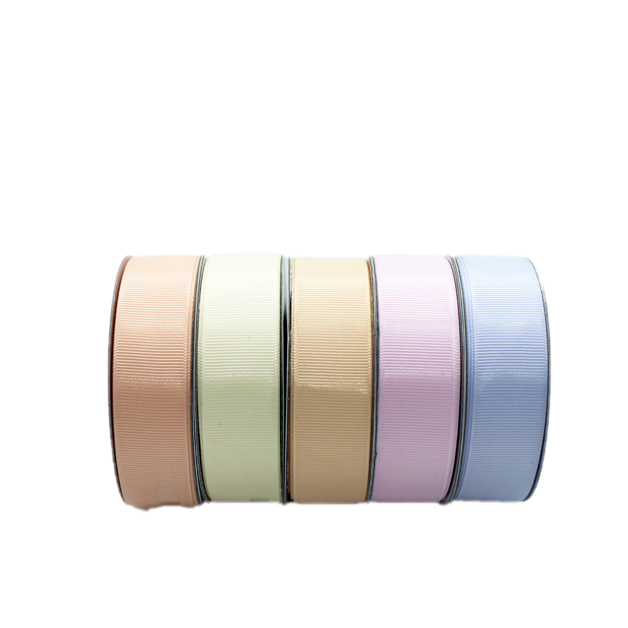 Gift Packing Wholesale Grosgrain Ribbon Double Face 100% Polyester Ribbon Roll Solid Color Striped Gift Ribbons