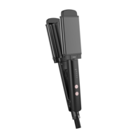Professionnel CE ROHS CB GS Approbation de sécurité 60 minutes Auto off Styling Wand Tools Flat Iron 2in1 Hair Straightener Bigoudi