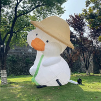 Grand modèle animal gonflable de dessin animé (léopard, girafe) pour l'extérieur, idéal pour les fermes, parcs à thème, événements en pleine nature et la décoration.