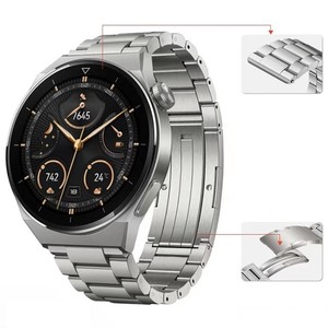 Commercio all'ingrosso 22mm tre perline in lega di titanio sostituire cinturino Smart <span class=keywords><strong>Watch</strong></span> per <span class=keywords><strong>Huawei</strong></span> <span class=keywords><strong>Watch</strong></span> 3 <span class=keywords><strong>Pro</strong></span> Gt2 <span class=keywords><strong>Gt3</strong></span> - Product Image 4