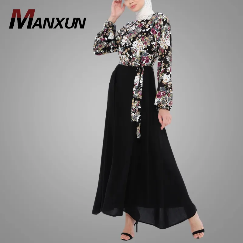 African Traditional Dresses Long Sleeve New Fashion Print Abayas For Women Muslim India&Pakistan Clothing