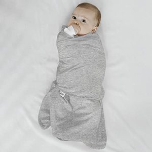 100% coton sac de nuit Swaddle 3-Way réglable couverture portable gris chiné taille petit (3-6 mois) motif solide TOG 1.5 - Product Image 4