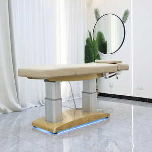 Table de massage électrique inclinable de luxe <span class=keywords><strong>pour</strong></span> salon de beauté, moderne, 4 moteurs, lit de spa facial incurvé <span class=keywords><strong>pour</strong></span> esthéticienne avec éclairage - Product Image 6