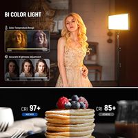 Panneau lumineux vidéo NEEWER 192 LED, lumière douce pour appareil photo reflex numérique ultra-mince bicolore dimmable 20W avec batterie lithium intégrée 8000mAh
