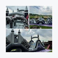 Parcours d'obstacles gonflable Nerf Gun pour enfants Jeu d'obstacles rotatif gonflable