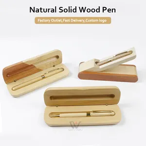 2023 Eco Friendly Wood Bamboo Pen Custom Pen With Logo Business Ball Pen Case Set