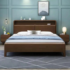 Lit en planches de bois moderne de style <span class=keywords><strong>Bali</strong></span>, design de lit double - Product Image 5