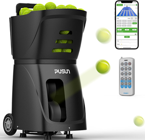 Machine à balles de tennis portable PUSUN PT-smart pour l'entraînement au padel, intérieur/extérieur, contrôle par application, design portable PT-smart, légère et compacte - Product Image 3