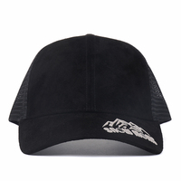 Gorra de Camionero Deportiva Impermeable de 6 Paneles, Malla Transpirable, Relieve, 50% Algodón, 50% Poliéster, Gorra de Béisbol de Alta Calidad