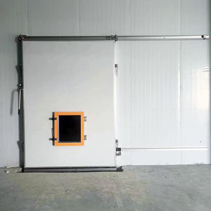 100/120/150mm CA <span class=keywords><strong>porte</strong></span> de stockage à froid avec système de contrôle automatique <span class=keywords><strong>porte</strong></span> à atmosphère contrôlée couleur acier chambre froide <span class=keywords><strong>porte</strong></span> coulissante - Product Image 2