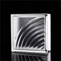 Blocs de verre ultra-transparents creux/pleins 190x190x80mm pour murs-rideaux, protection de l'intimité et haute luminosité