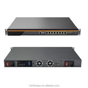 1u Firewall Rackmount Server Core I3-3110M I5-3320M I7-3520M 8Lans 82583V 2 Sfp I350 Poorten Ubuntu Gateway Vpn Router Industriële