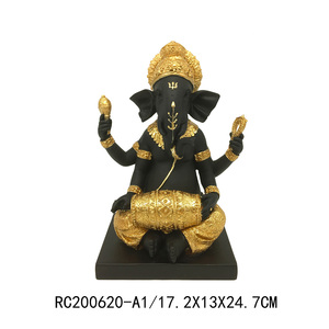 Ingrosso in resina creativa statua di Buddha decorazioni religiose per la casa statua di Ganesha Hindu dio indiano idoli elefante dio figurine - Product Image 4