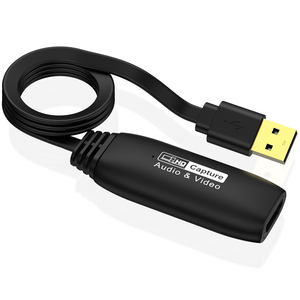 Tarjeta de Captura de Audio <span class=keywords><strong>y</strong></span> Video HD 1080P con Cable de 1M, Grabadora HDTV a USB para Transmisión en Vivo, Juegos <span class=keywords><strong>y</strong></span> Uso con Laptop (MP4) - Product Image 2