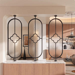 Demi-cloison verre métal cadre 5mm épaisseur moderne minimaliste <span class=keywords><strong>salon</strong></span> salle de bain lavabo hôtel chez l'habitant Restaurant - Product Image 5