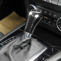 Autocollant de protection de levier de vitesses en fibre de carbone pour Mercedes Benz W203 W204 W212 Classe A G E C CLS Accessoires