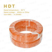 Câble HDT américain standard, en cuivre nu, multibrins, isolé PVC, 60Vdc/25Vac, SAE J1128-2000, 14-24AWG, pour câblage automobile aérien