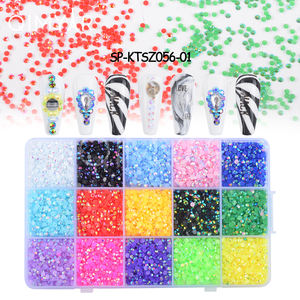 <span class=keywords><strong>Strass</strong></span> AB en résine pour ongles, paillettes colorées, à dos plat, accessoires pour décorations 3D pour <span class=keywords><strong>Nail</strong></span> <span class=keywords><strong>Art</strong></span>, 2/3/4mm - Product Image 2