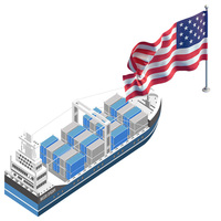 Transporteur de fret maritime LCL Express porte à porte bon marché depuis la Chine vers les États-Unis Coût d'expédition DDP avec agent de transport maritime