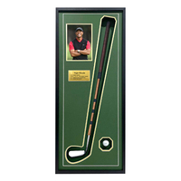 Kotak pajangan bola golf modern dari kayu dengan kaca & bunga kertas, tempat koleksi hewan, bingkai gantung dinding