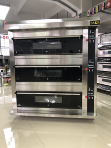 فرن غير قابل للصدأ متعدد الوظائف بالغاز والبخار والحجر وفرن كهربائي 3 سطح 6 /9 صواني في المخزن - Product Image 5