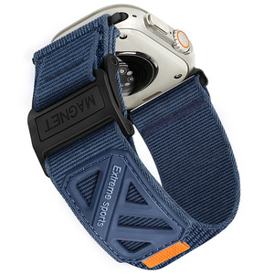 Eraysun 2025 correa de reloj de Velcro deportivo de lona de nailon de escalada de bucle magnético de moda para Apple <span class=keywords><strong>Watch</strong></span> - Product Image 6