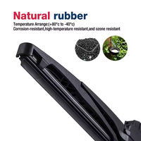 YOUNGLOOK YL-R02 2026 Balai d'essuie-glace arrière de voiture multi-adaptateur aérodynamique en caoutchouc naturel//silicone, silencieux, pour -40~80°C