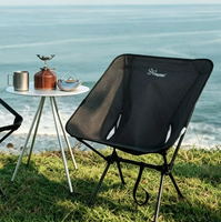 Chaise Moon Chair Vidalido légère et robuste, pliable en alliage d'aluminium, portable pour l'extérieur, ultra légère pour le camping, la pêche et les pique-niques