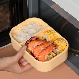 Platinum LFGB Boîte à bento en silicone de qualité alimentaire de taille moyenne étanche sans BPA/phtalate/PVC pour déjeuners séparés - Product Image 3