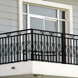 Garde-corps de balcon en <span class=keywords><strong>fer</strong></span> pour Villa, cour résidentiel, balustrade de <span class=keywords><strong>baie</strong></span> vitrée, garde-corps de balcon en <span class=keywords><strong>fer</strong></span> européen - Product Image 6