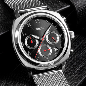 Reloj de pulsera de cuarzo para hombre, cronógrafo de aleación de lujo, resistente al agua, con logotipo personalizado - Product Image 5