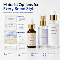 Etiquetas Personalizadas para Botellas Pequeñas, Resistentes al Agua y al Aceite, Adhesivo Fuerte, Impresas para Envases de Vidrio de Cosméticos y Cuidado de la Piel