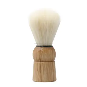 ZY Shaving Brush Wood Handle Synthetic Hair Men Care Shaving Brush Shaver Cleaning Brush for Men