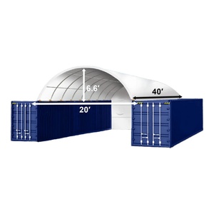 Abri pour conteneur maritime 12x6m pour entrepôt ou <span class=keywords><strong>garage</strong></span> de conteneurs de 20 pieds - Product Image 4