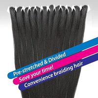 Cheveux à Tresser Pré-Étirés en Gros, Tresses Simples avec Logo Privé, Pré-Sectionnés, pour Personnes Noires