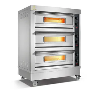 Cake Shop Large Capacity 3 Deck 3 Trays Commercial Multi-layer Combination Bread Deck Oven