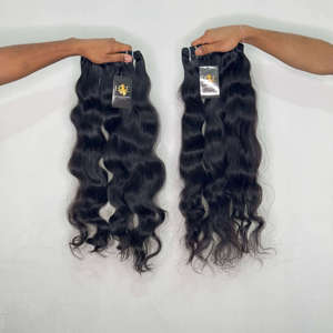 Top Quality Indian Virgin Hair Body Wave Human Hair <b>Bundles</b> Straight <b>curly</b> Temple hair <b>bundle</b> - Product Image 2