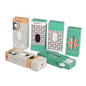 Manufacture Recyclable Luxury Childproof Cardboard Cartridge Box Custom Design Child Resistant Box With Insert