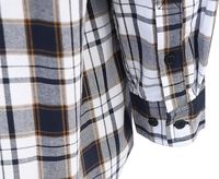 Kemeja Las Pria Anti Api 7.5 Oz Katun Murni Motif Kotak-Kotak Celup Benang Bersertifikasi ASTM Level 2 Grosir