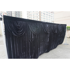 Soporte de aluminio para telón de fondo de eventos de instalación rápida, kit de tubos y cortinas ajustables - Product Image 5