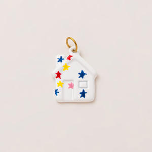 Manna Cartoon World, Conejito Blanco, Casa de Hongos, Esmalte Pintado a Mano, Crea Tu Propio Llavero Personalizado - Product Image 6