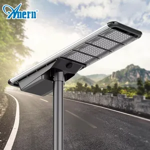 60w 8m ip66 güneş enerjili açık hava aydınlatması verimli led güneş enerjili sokak ışığı