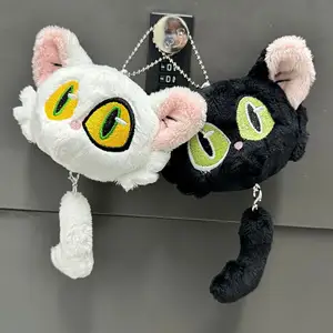 En çok satan yeni Suzume hiçbir Tojimari film periferik siyah kedi beyaz kedi dolması peluş anahtarlık çocuklar için iyi hediye