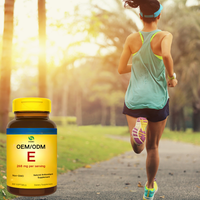 Capsules de collagène et vitamine E OEM, capsules de vitamine E pour le blanchiment de la peau, capsules de vitamine E à marque privée, soutien antioxydant
