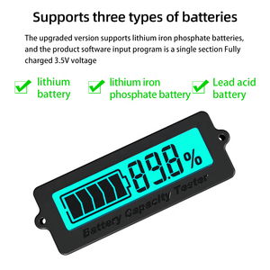 Testeur de batterie numérique au plomb-acide LCD BW-LY6N, indicateur de capacité de la batterie, moniteur, instruments électriques pour voiture, vélo électrique - Product Image 4