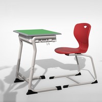 Bureau d'étude réglable en hauteur pour étudiants, table et chaise pour salle de classe, mobilier scolaire