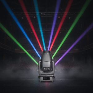 Faro LED da 1000W con funzione di movimento cervicale, IP66, RGBW, controllo DMX, zoom 5-50x, prisma a 5 facce, per eventi di piccole dimensioni e noleggio - Product Image 1